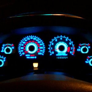 My white dial lighted dash!!