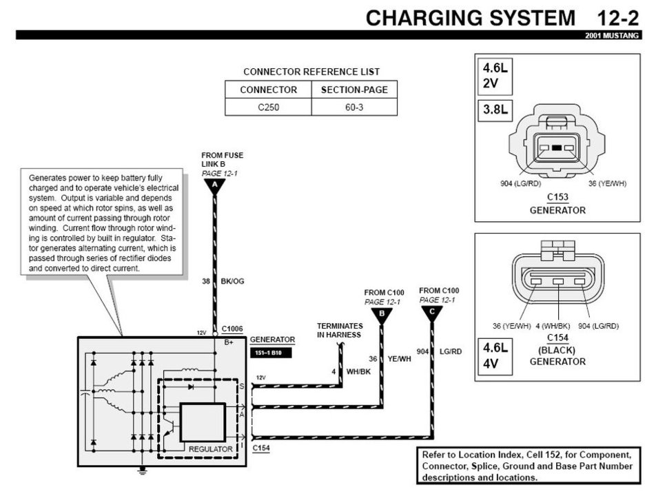 3 Wire Alternator Wiring Diagram Ford from www.stangnet.com