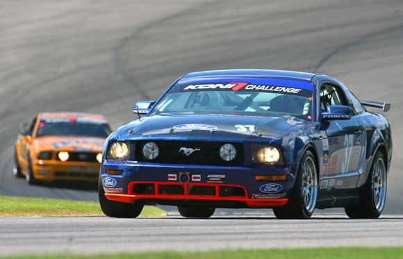 Ford Mustang racing at Barber Motorsports Park