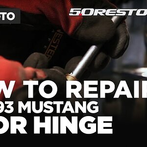 Mustang Door Hinge Repair Kit Install - 5.0Resto (79-93)
