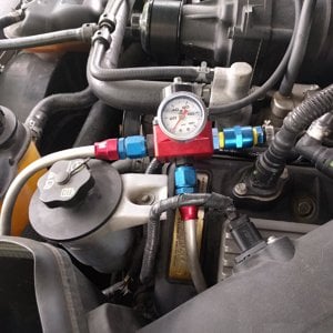 Aeromotive Fuel Pressure Regulator, Upgraded fuel lines, Aeromotive Fuel Pump