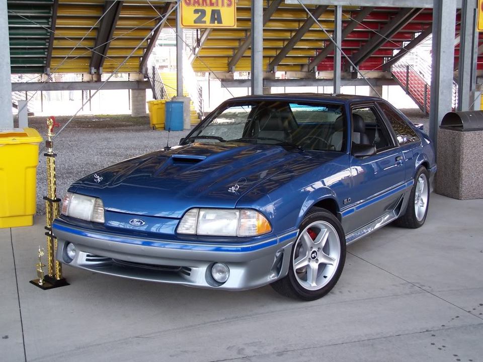 1989 Mustang Gt Blue And Silver