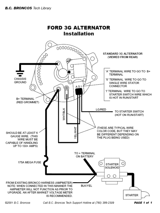 3g Alternator Swap Problem | Mustang Forums at StangNet 85 ford bronco wiring harness 