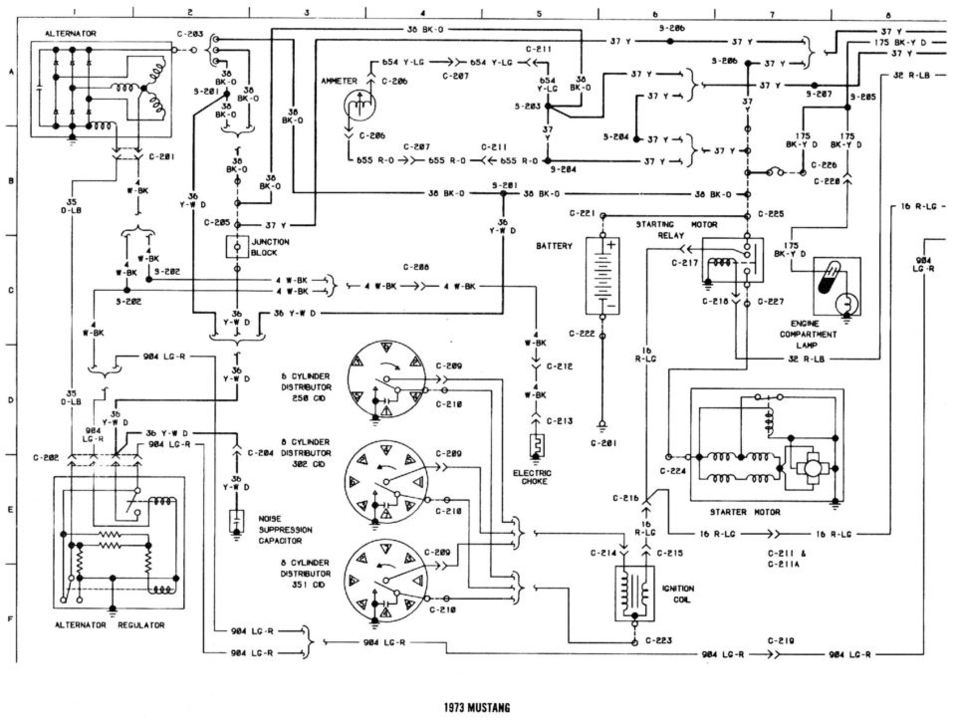 1990 Mustang Alternator Wiring Diagram - Electrical Wiring Diagram