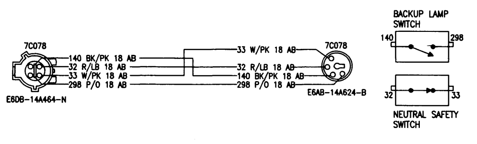 Electrical - wiring diagram for neutral safety switch/backup lights on a  1991 5.0/aod | StangNet  87 Ford Aod Neutral Safety Switch Wiring Diagram    StangNet