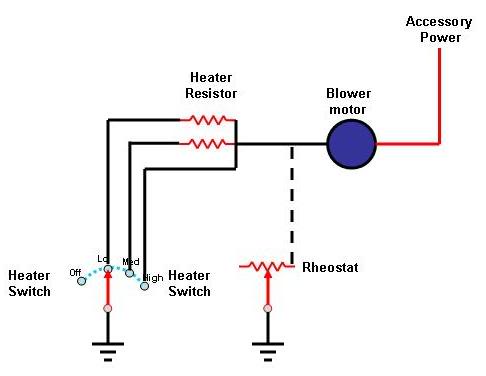65 Heater Wiring Stangnet, Rheostat Wiring Diagram